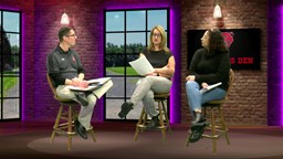 Navigate to The Bears Den with guests Shirley Mitchell and Cora Rosado