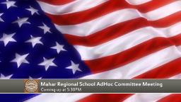 Navigate to Mahar Ad Hoc Committee Meeting September 29, 2025