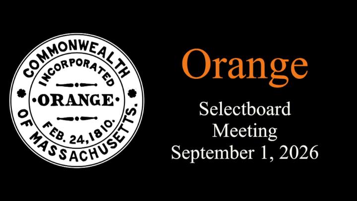 Thumbnail image for Orange Selectboard Meeting September 1, 2026