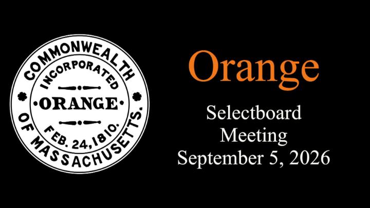 Thumbnail image for Orange Selectboard Meeting September 5, 2026