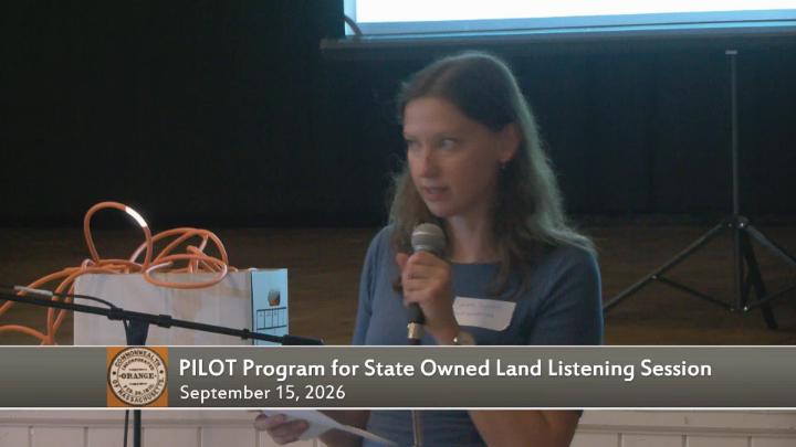Thumbnail image for Jo Comerford PILOT Session at Ruth B. Smith Auditorium September 15, 2026